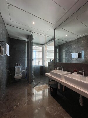 Bathroom in 4 BHK Apartment at Avighna One Avighna Park, Lower Parel – for Rent