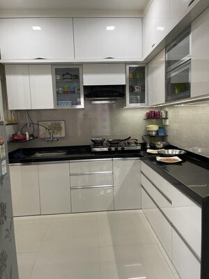 Kitchen in 3 BHK Apartment at BU Bhandari East Street, Kharadi – for Rent