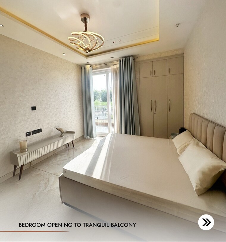 Master Bedroom, vip road 3 Bedroom 210 Sq.Yd. Apartment In Vip Road Zirakpur 9600047