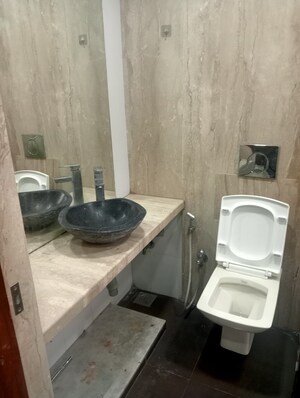 Attached Bathroom in 2 BHK Apartment at Tilak Nagar Building, Tilak Nagar – for Rent