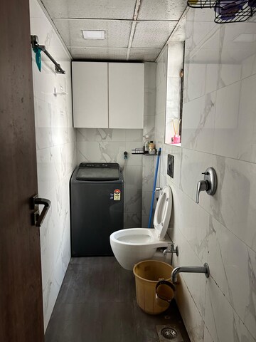 Bathroom in 1 BHK Apartment at Oshiwara Basera CHS, Andheri West – for Rent