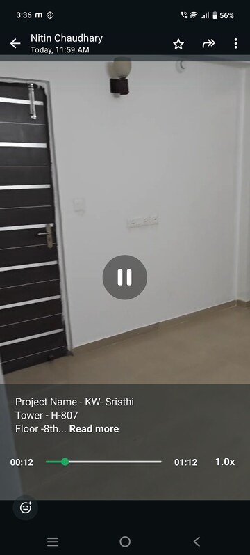 Room in 3 BHK Apartment at KW Srishti, Raj Nagar Extension – for Sale