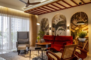 Living Room in 4 BHK Apartment at SNN Clermont, Hebbal – for Rent