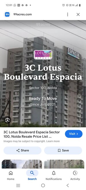 Floor Plan in 4 BHK Apartment at 3C Lotus Boulevard Espacia, Sector 100 – for Rent