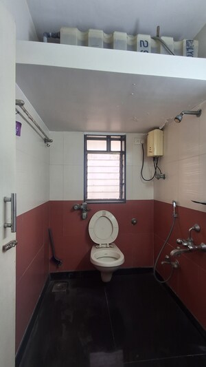 Bathroom in 3 BHK Apartment at Benchmark Silver Leaf, Kandivali East – for Rent