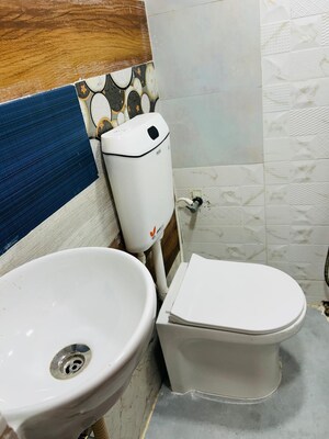 Bathroom in 1 RK Builder Floor at Pachpedi Naka – for Rent