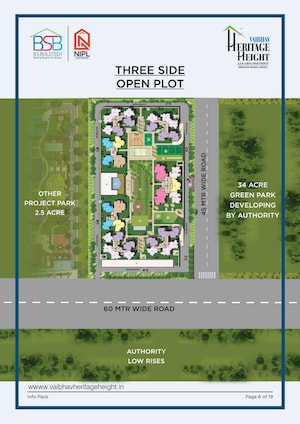 Master Plan in 4 BHK Apartment at BSB Vaibhav Heritage Height, Sector 16 Greater Noida – for Sale