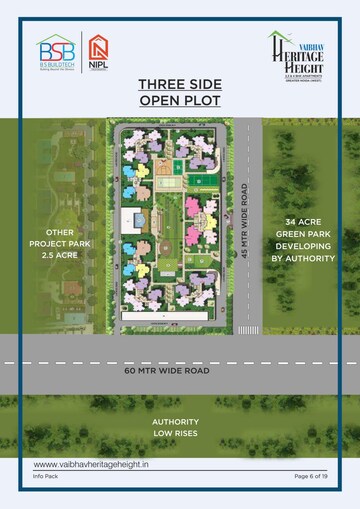 Master Plan in 4 BHK Apartment at BSB Vaibhav Heritage Height, Sector 16 Greater Noida – for Sale