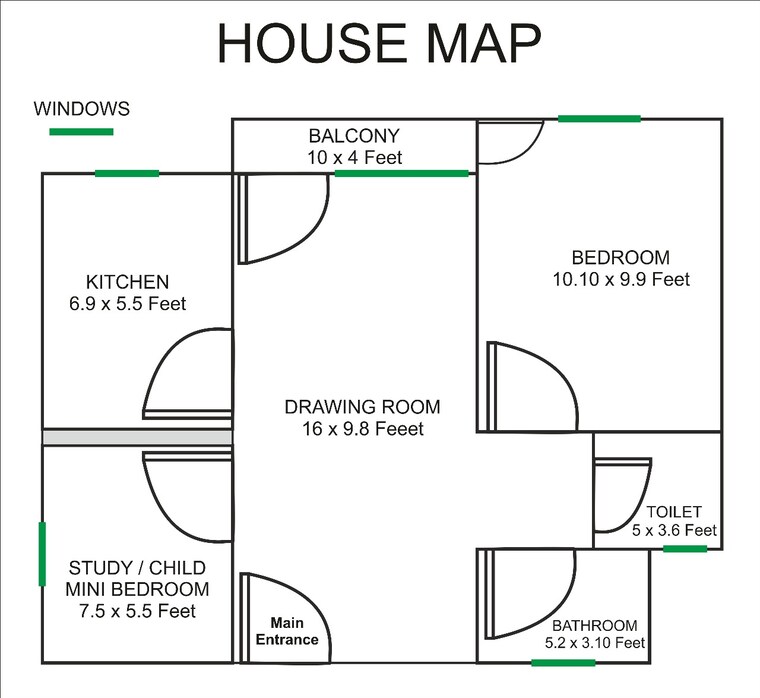 Map Location, indraprastha-villa 1 Bedroom 600 Sq.Ft. Independent House In Sector 61 Noida 9608527