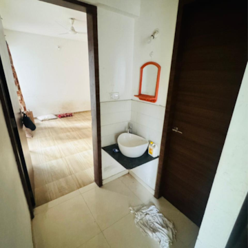 Bathroom in 2 BHK Apartment at Saheel Itrend Life, Mumbai Bangalore Highway – for Rent