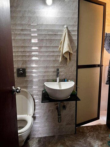 Bathroom in 1 BHK Apartment at Bhoomi Acres, Thane West – for Rent