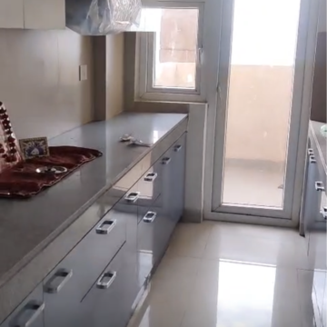 Kitchen in 2 BHK Apartment at Eldeco Accolade, Saini Colony – for Rent