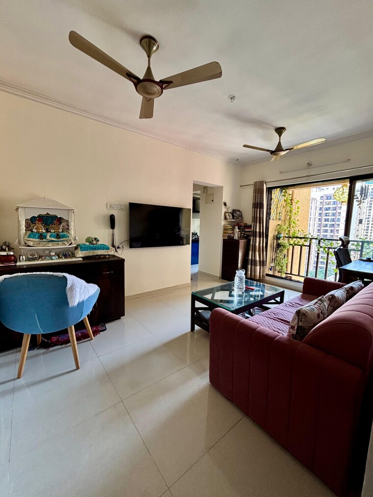 Living Room, unnati-woods-chs 1 Bedroom 471 Sq.Ft. Apartment In Kasarvadavali Thane 9608808