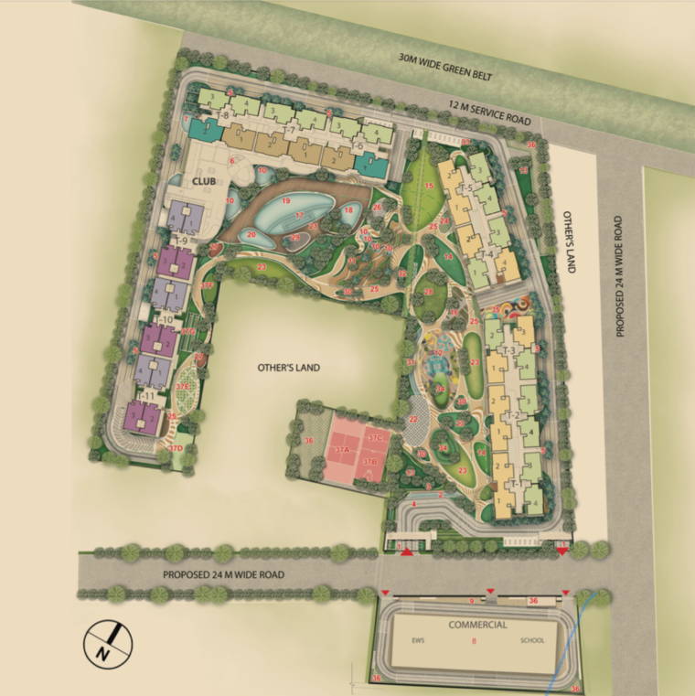 Master Plan, sector 37d 3 Bedroom 1800 Sq.Ft. Apartment In Sector 37d Gurgaon 9608885