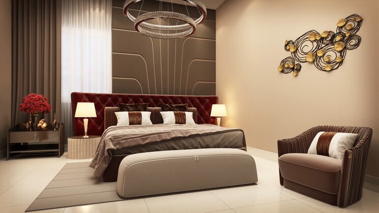 Master Bedroom, ramky-one-odyssey 3 Bedroom 1750 Sq.Ft. Apartment In Narsingi Hyderabad 9609695