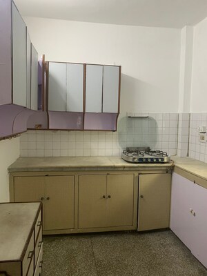 Kitchen in 1.5 BHK Builder Floor at Greater Kailash I – for Rent