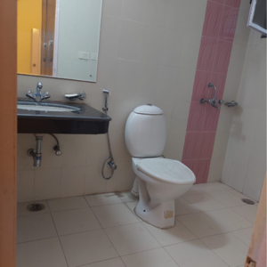 Bathroom in 4 BHK Apartment at Ansal API Charmwood Villas, Muzaffar Nagar Ghusval – for Rent