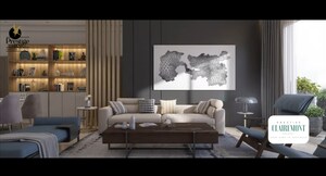 Living Room in 3 BHK Apartment at Prestige Clairemont, Kokapet – for Sale