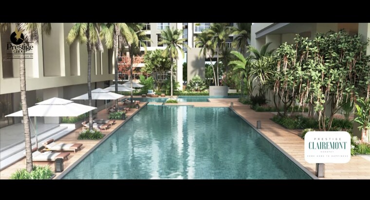Swimming Pool, prestige-clairemont 3 Bedroom 2257 Sq.Ft. Apartment In Kokapet Hyderabad 9609826
