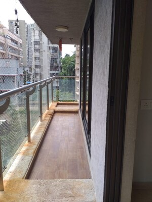 Balcony in 3 BHK Apartment at Ekta Park Vista, Khar West – for Rent