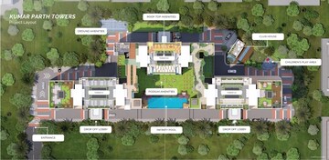 3 BHK Apartment – Exterior View View at Kumar Parth Towers, Baner - for Sale