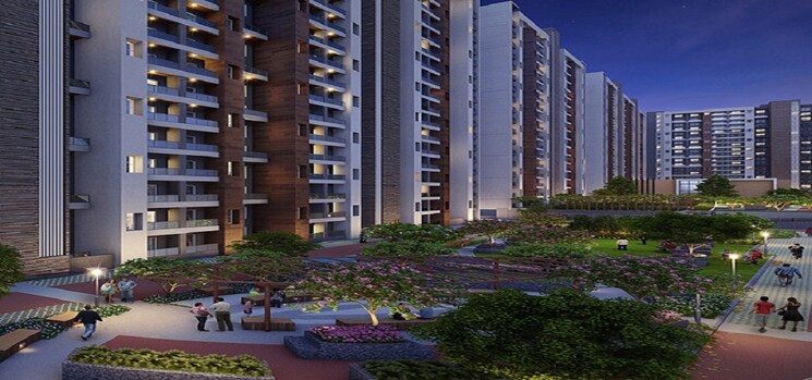 Exterior View, geras-world-of-joy-s 3 Bedroom 1200 Sq.Ft. Apartment In Kharadi Pune 9609922