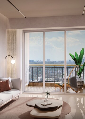 Living Room in 3 BHK Apartment at Mahindra Marina 64, Malad West – for Sale