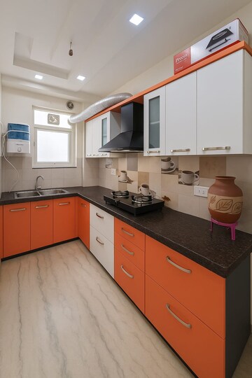 Kitchen in 2 BHK Builder Floor at RWA Residential Society Sector 46, Sector 46 – for Rent