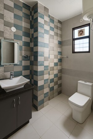 Bathroom in 2 BHK Builder Floor at RWA Residential Society Sector 46, Sector 46 – for Rent