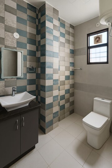 Bathroom in 2 BHK Builder Floor at RWA Residential Society Sector 46, Sector 46 – for Rent