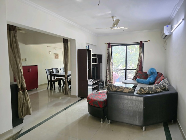 Living Room, gera-foliage 2 Bedroom 1000 Sq.Ft. Apartment In Viman Nagar Pune 9609975
