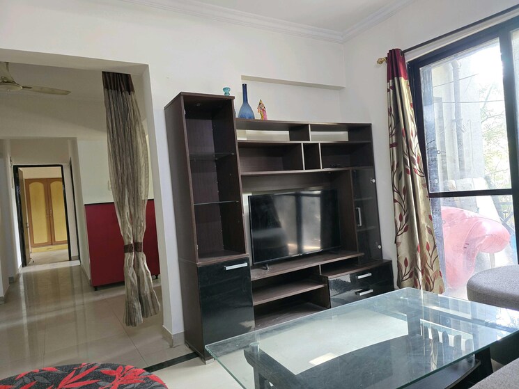 Living Room, gera-foliage 2 Bedroom 1000 Sq.Ft. Apartment In Viman Nagar Pune 9609975