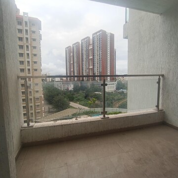Balcony in 3 BHK Apartment at Duville Riverdale Heights, Kharadi – for Rent