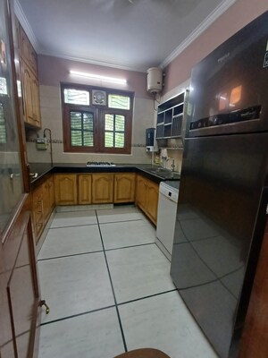 Kitchen in 3 BHK Builder Floor at Greater Kailash I – for Rent