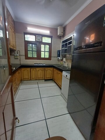 Kitchen in 3 BHK Builder Floor at Greater Kailash I – for Rent