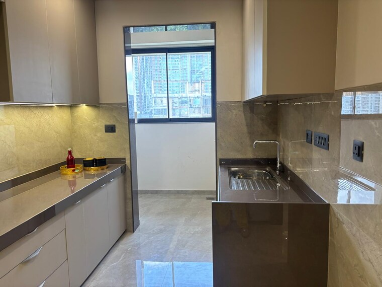 Kitchen, aos-genesis 3 Bedroom 1111 Sq.Ft. Apartment In Bandra East Mumbai 9610130