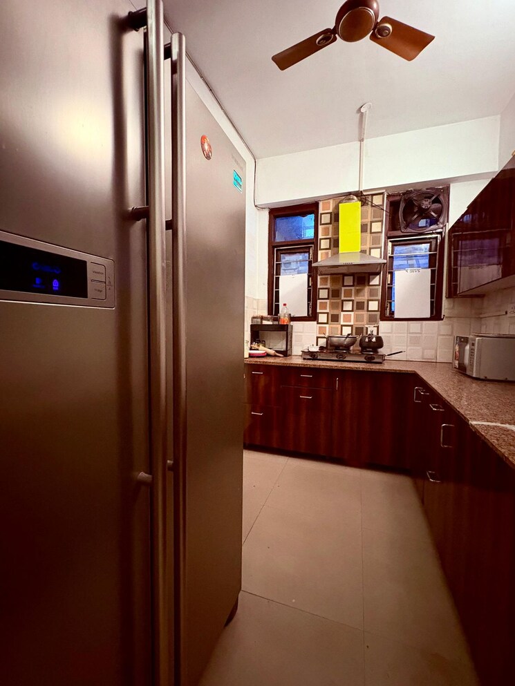 Kitchen, guru-nanak-enclave 2 Bedroom 1000 Sq.Ft. Builder Floor In Dhakoli Zirakpur 9610327