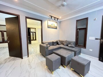 Living Room in 1 BHK Builder Floor at Freedom Fighters Enclave – for Rent