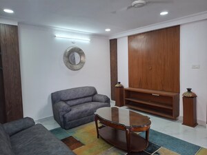 Living Room in 3 BHK Apartment at Banjara Hills – for Rent