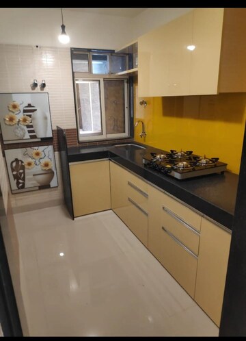 Kitchen in 3 BHK Apartment at Jangid Galaxy, Ghodbunder Road – for Rent