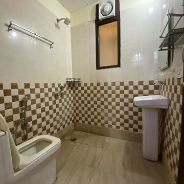 Bathroom in 1 BHK Builder Floor at Chattarpur – for Rent