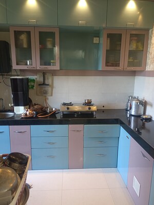 Kitchen in 2 BHK Apartment at Ashar Metro Towers, Vartak Nagar – for Sale