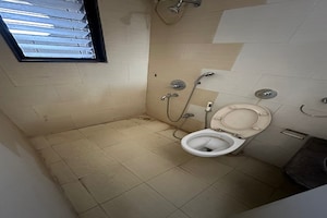 Bathroom in 3 BHK Apartment at Gundecha Heights, Kanjurmarg West – for Rent