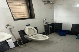 Bathroom in 3 BHK Apartment at Gundecha Heights, Kanjurmarg West – for Rent