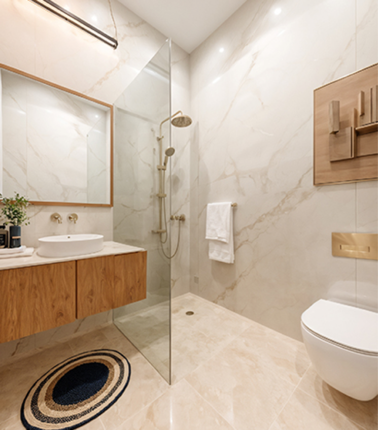 Bathroom, grace-resilviaa 3 Bedroom 1587 Sq.Ft. Apartment In Sector 79 Gurgaon 9611320