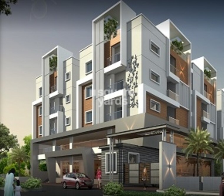 Exterior View, jd-jubilee-ballpark 3 Bedroom 2600 Sq.Ft. Villa In Jubilee Hills Hyderabad 9611244