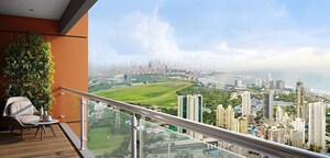 Balcony in 3 BHK Apartment at Lodha Vista, Lower Parel – for Sale