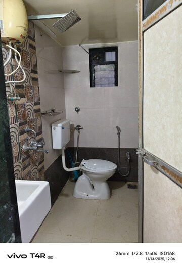 Bathroom in 2 BHK Apartment at Heera CHS, Kharghar – for Rent