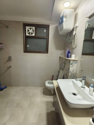 Bathroom in 3 BHK Builder Floor at Saket – for Rent