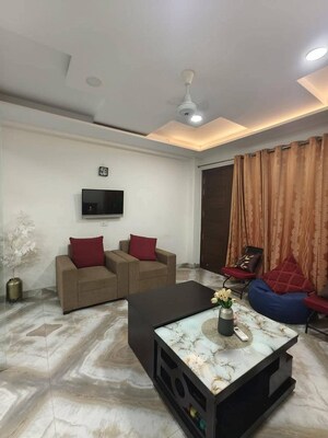 Living Room in 3 BHK Builder Floor at Saket – for Rent